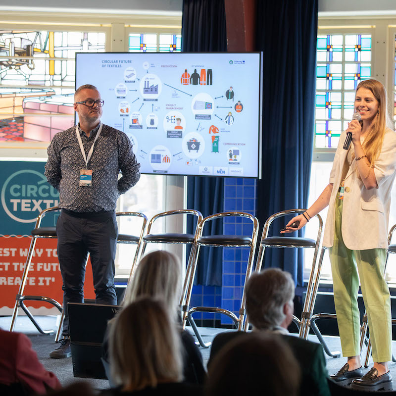 Edwin Maes Centexbel & Jeanet van de Stoel Groenendijk at Circular Textile Days